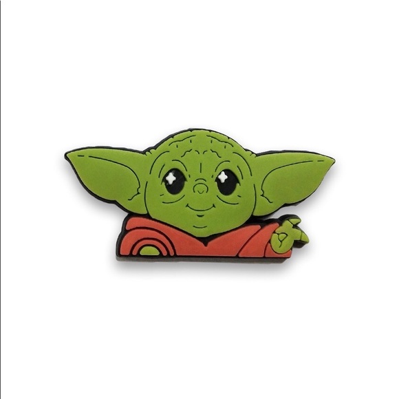 Baby Yoda Mandalorian Crocs Jibbitz Shoe charm - Picture 3 of 4